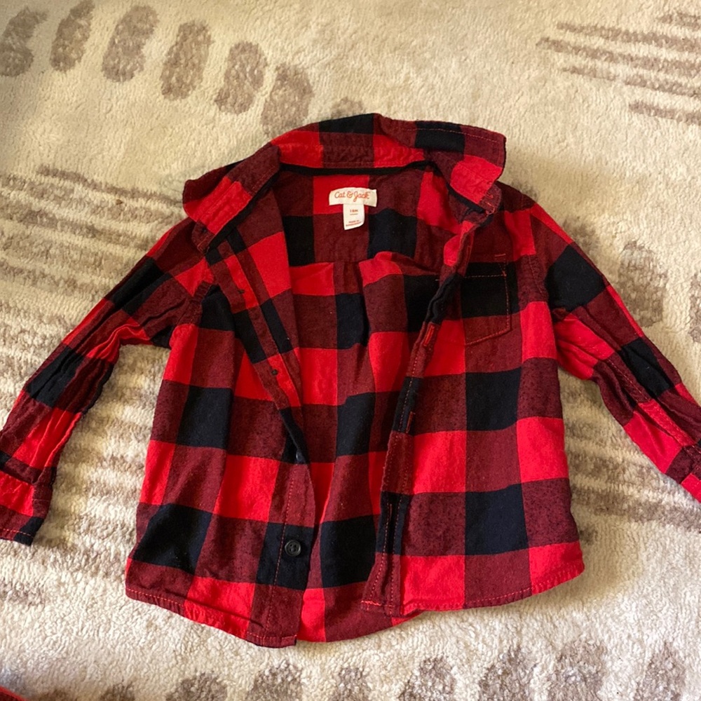18 Month long sleeve button up
